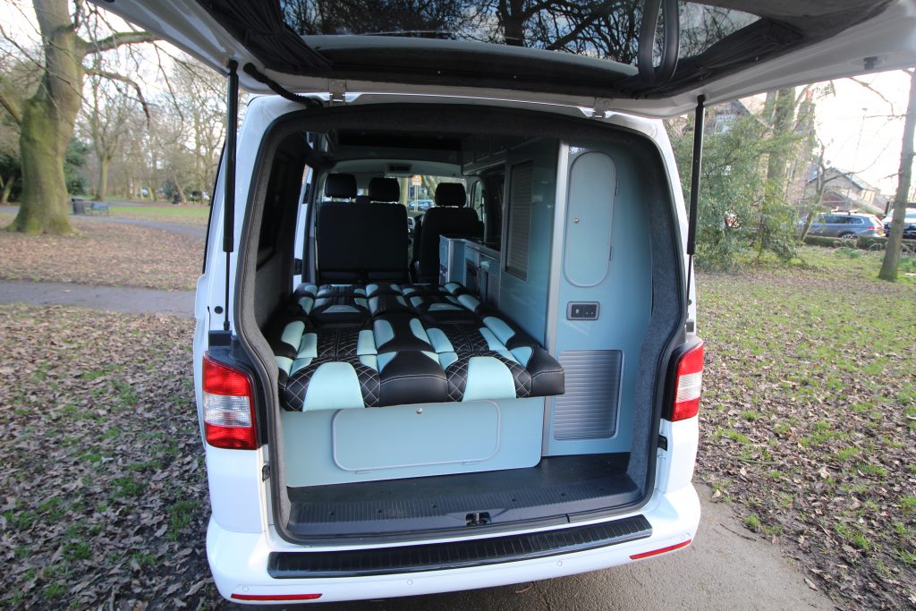 White VW Camper REAR SEATS FITTED