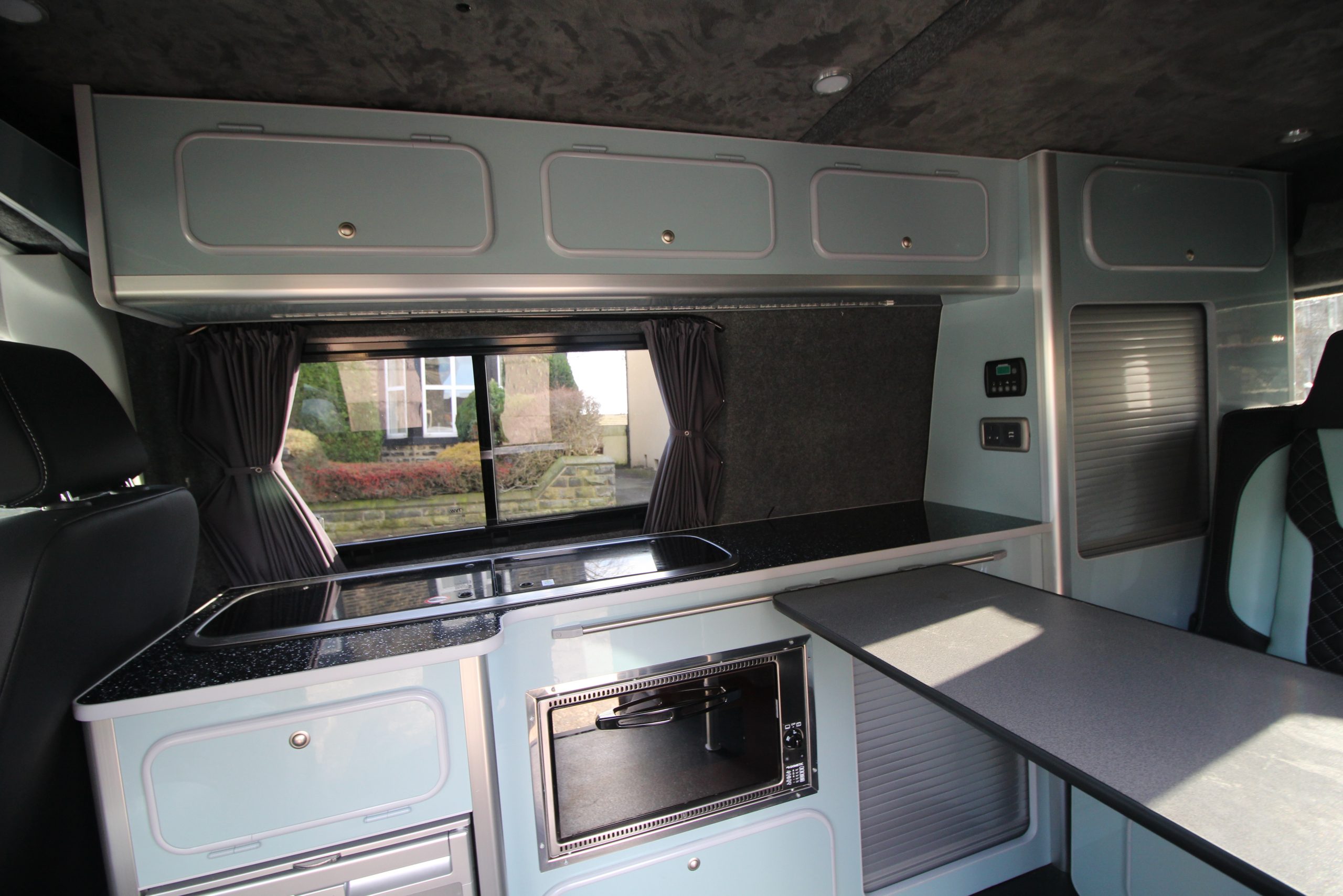 Kitchen Of the white VW Camper
